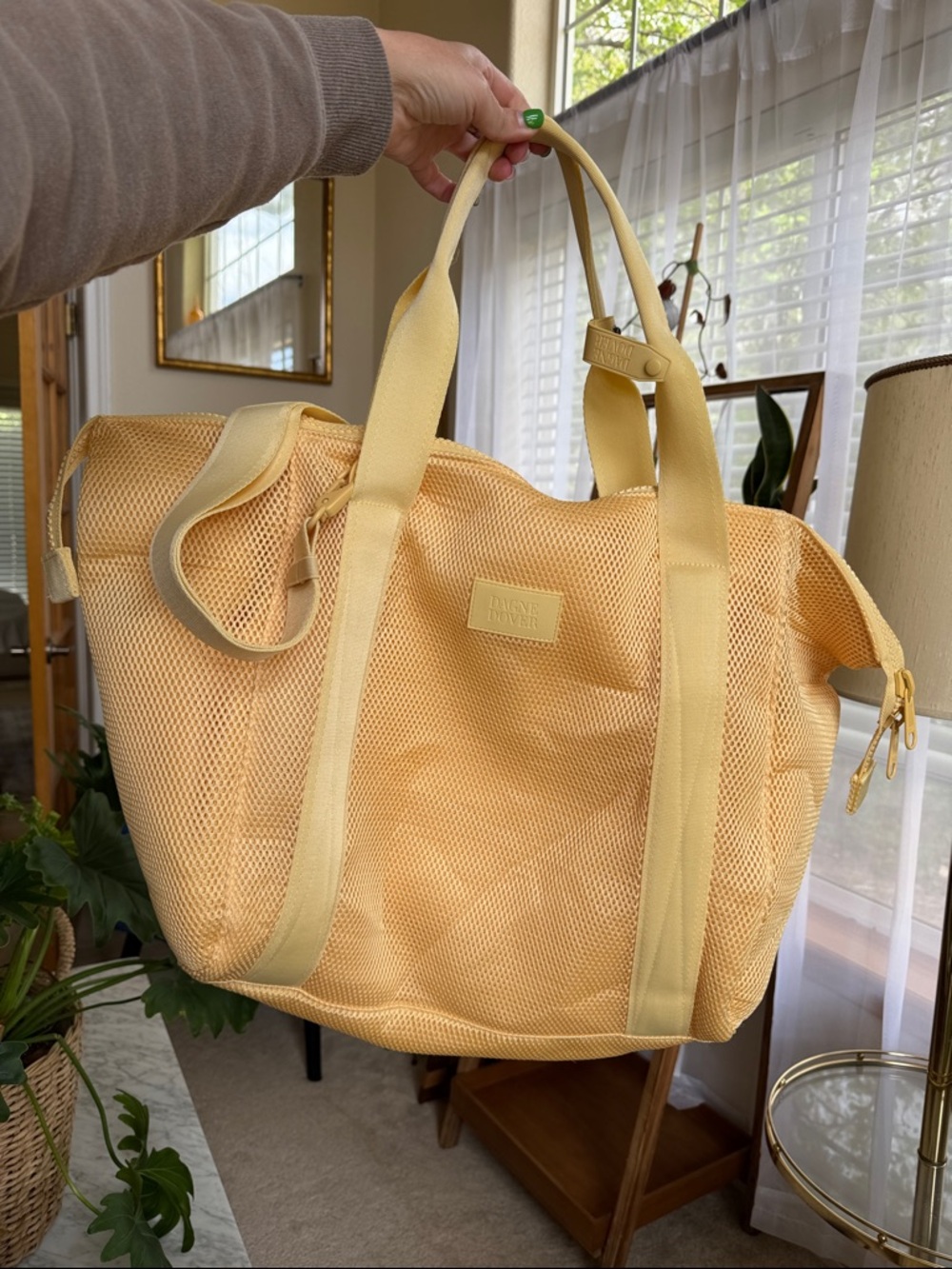 Dagne Dover Landon Carryall in Pollen Air Mesh, Large